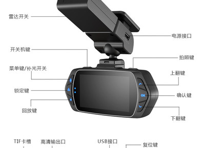 【火斯车品专营店行车记录仪】豪捷S5三合一迷你行车记录仪高清夜视1080P移动侦测带测速一体机【报价、价格、评测、参数】-苏宁易购
